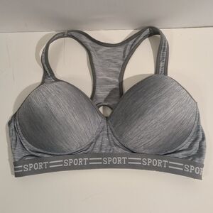 ACX Active Women's Large Silver Sports Bra
